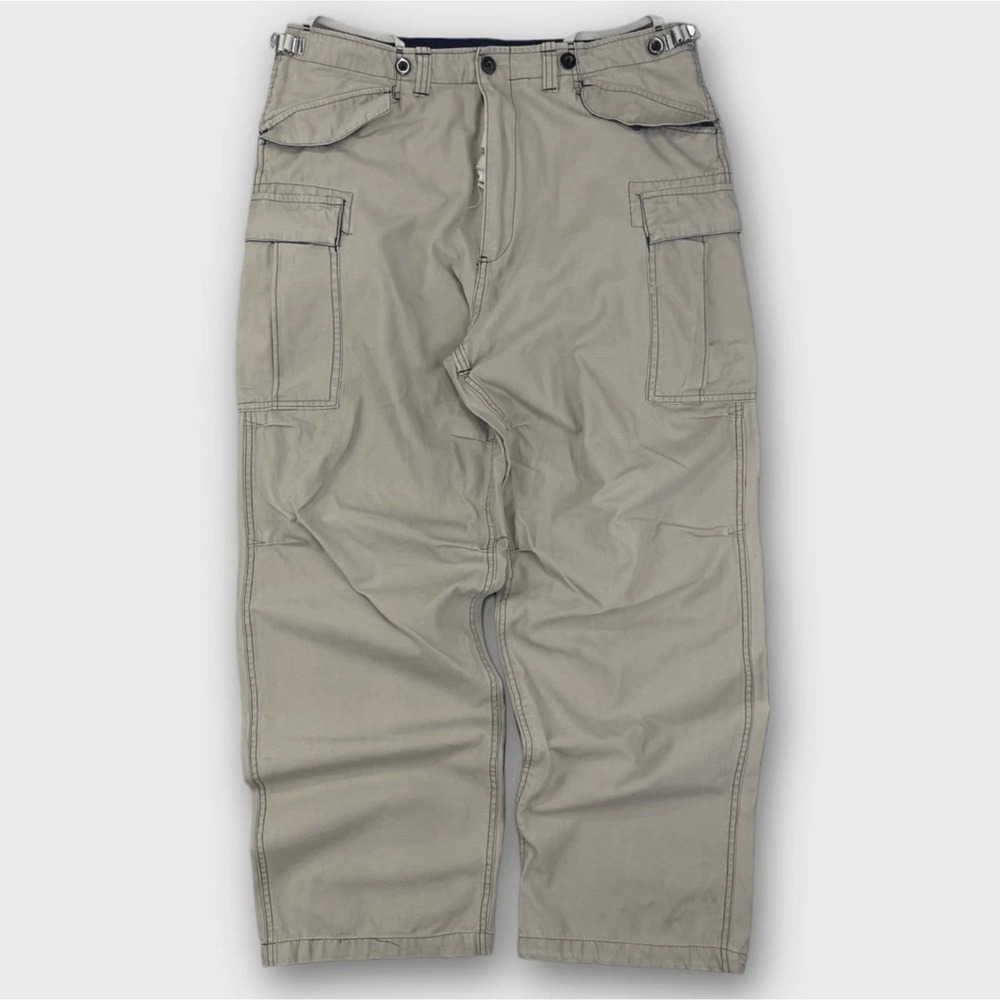 Vintage no boundaries Baggy Cargo Pants Mens‎ 34x30 Military Y2K Khaki Skater